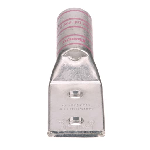 Panduit Corp - Panduit LCCX500-12-6 Pan-Lug™ Copper 2 Hole Straight Tongue Compression Lug
