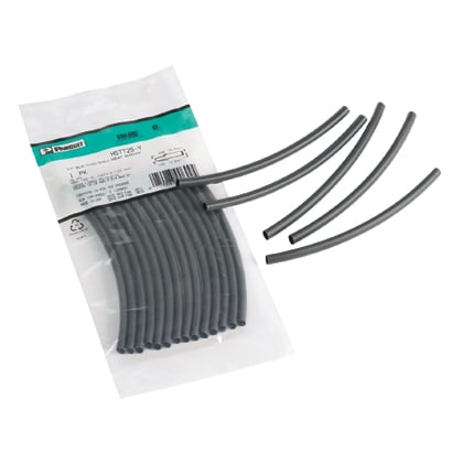 Panduit Corp - Panduit HSTT06-Y 0.06 (1.6 mm) Diameter Black Thin Heat Shrink Tubing