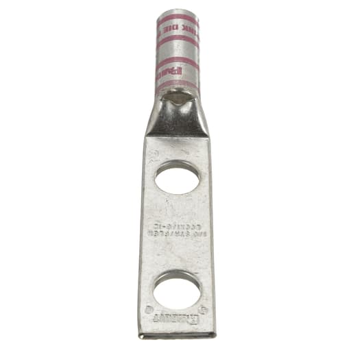 Panduit Corp - Panduit LCCX1/0-12-X Pan-Lug™ Copper 2 Hole Straight Tongue Compression Lug