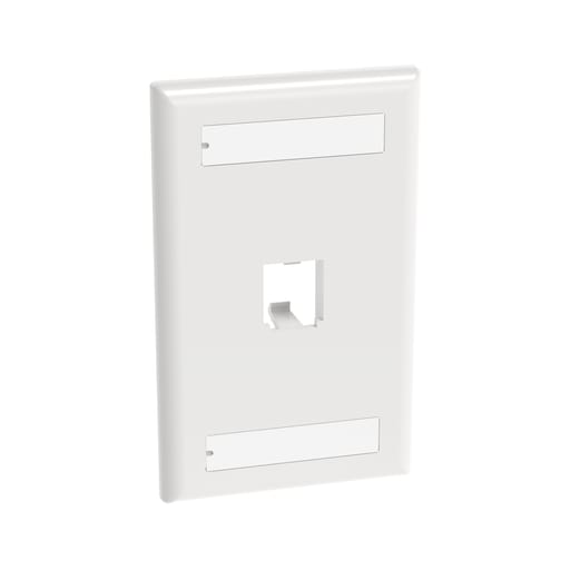 Panduit Corp - Panduit CFPL1WHY Classic, Faceplate, 1 Port, White