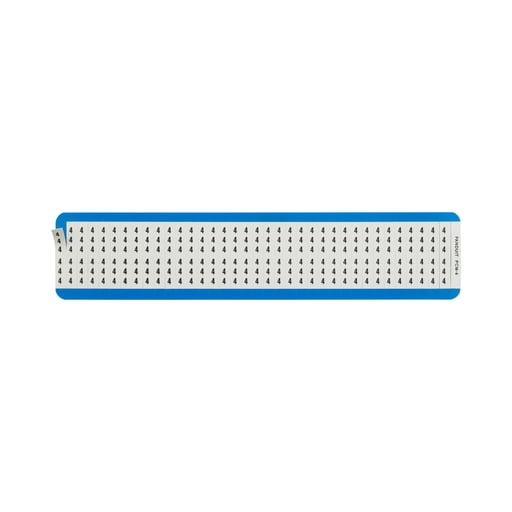 Panduit Corp - Panduit PCM-4 25/Pack x 0.25 Inch Black/White Pre-Printed Vinyl Cloth Legend 4 Wire Marker Card