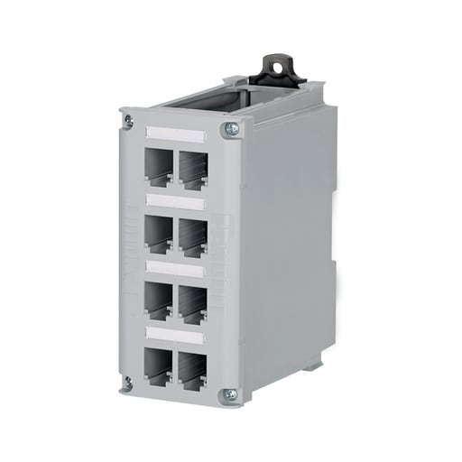 Panduit Corp - Panduit CDPP8RG Mini-Com® 8-port DIN Ra