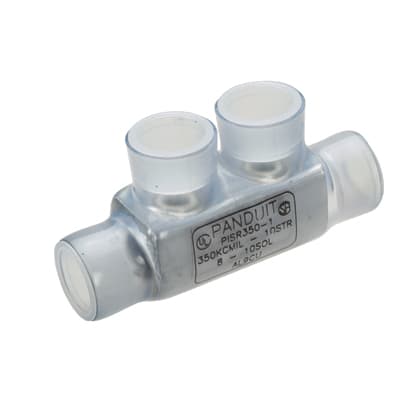 Panduit Corp - Panduit PISR250-1 Multi-Tap Connector, In-Line Splicer/Reducer, Tin Plate Al, PK1