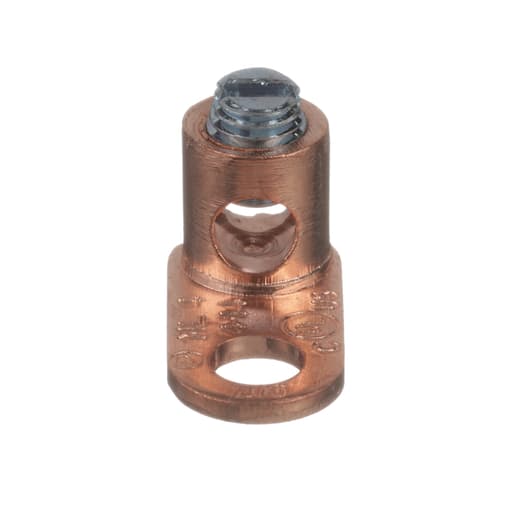 Panduit Corp - Panduit ML4-CY Mechanical Connector Lugs, Copper, Straight, One 1/4" Stud, PK100