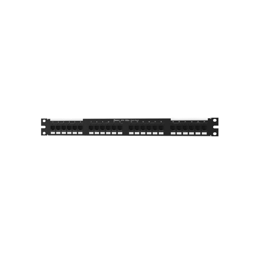 Panduit Corp - Panduit DP246X88TGY Cat 6A Punchdown Patch Panel, 24 Ports, 1 RU, Black
