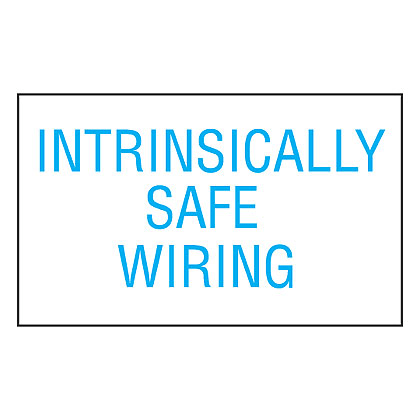 Panduit Corp - Panduit PLD-80 Label Dispenser, Polyester, 'Intrinsically Safe Wiring', 200 pc/disp, BU/WH