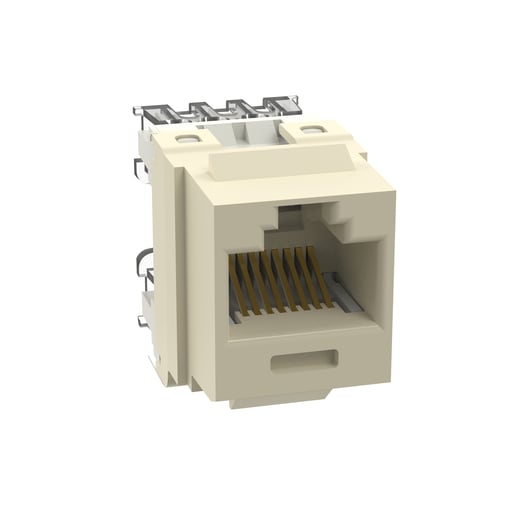 Panduit Corp - Panduit NK688MEI-Q NetKey Cat 6 Punchdown Jack, Electric Ivory - Pack of 25