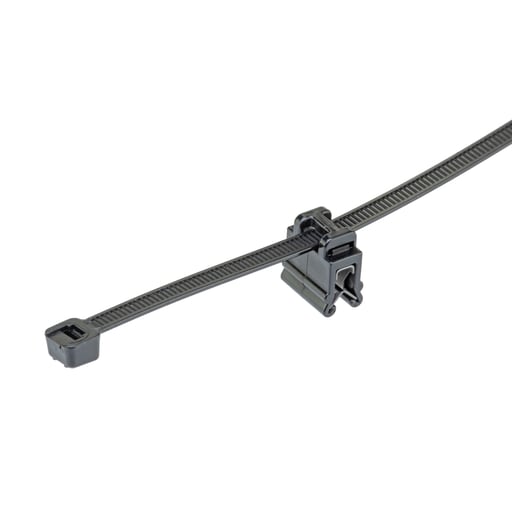Panduit Corp - Panduit CMEA12-2S-D300 CMEA12-2S-D300 EdgeClip/Tie(top), Black, High Heat/UV PA6.6, .028-.118"