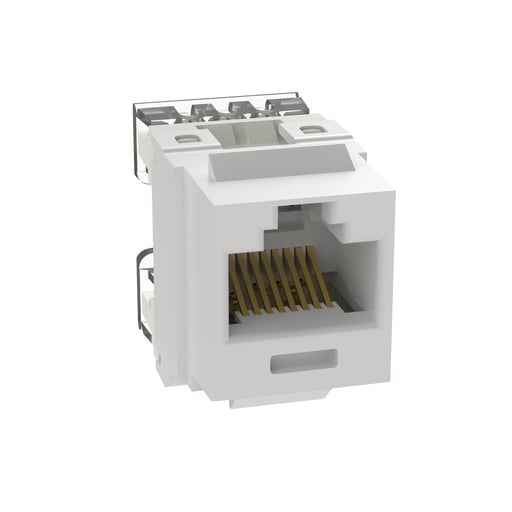 Panduit Corp - Panduit NKP5E88MWH-Q NetKey Cat 5e Punchdown Jack, White - Pack of 25