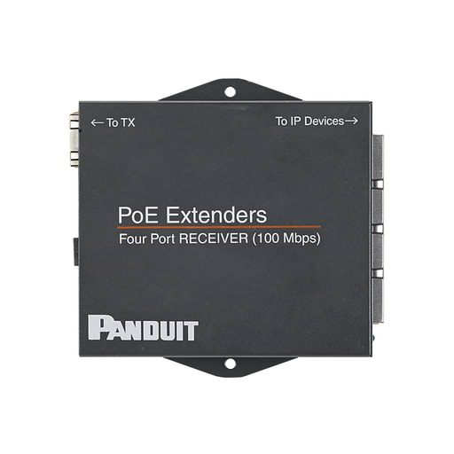 Panduit Corp - PAN POEXRX4 PoE Extender, 4 Port Re