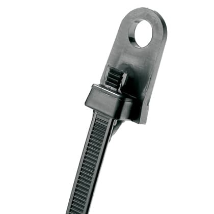 Panduit Corp - Panduit SSC4H-S25-D0 Clamp Tie, 2-Piece, 15.6"L (394mm), 1/4 (M6) Screw, Lt-Hvy, Weath Resistant, Blk