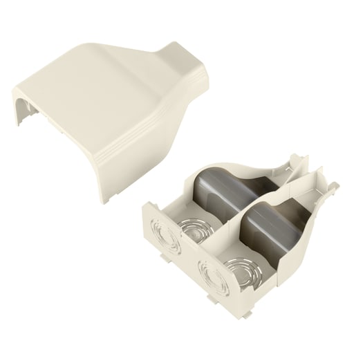 Panduit Corp - Panduit T45EEIW Surface Raceway, T-45 Entrance End, Off-White