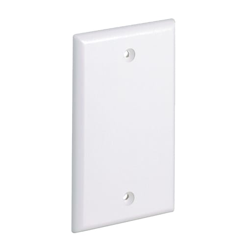 Panduit Corp - Panduit CPNWH Surface Raceway, Single Gang Screw-on Blackank, Faceplate, White