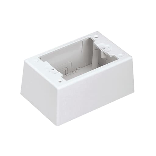 Panduit Corp - Panduit JBP1IWH Surface Raceway, Power Rated Junct. Box, S/G 2-pc, , White