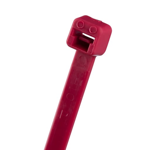 Panduit Corp - Panduit PLT2M-M2 Cable Tie, 8.0"L (203mm), Miniature, Nylon, Red