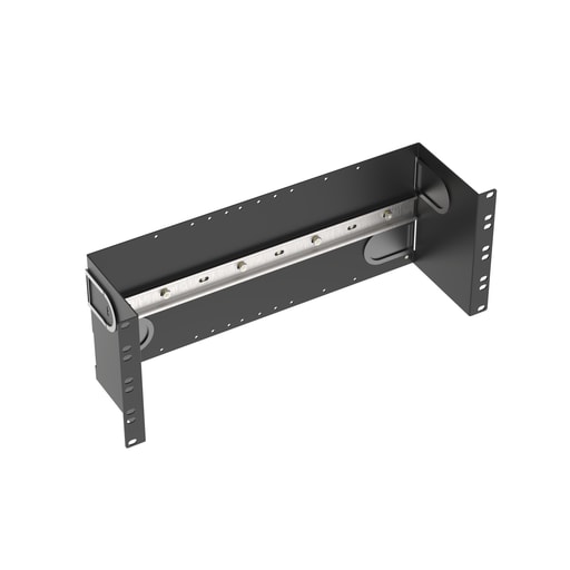 Panduit Corp - Panduit IABDIN4 DIN Rail Bracket for EIA 19" Mount, 4RU, Black