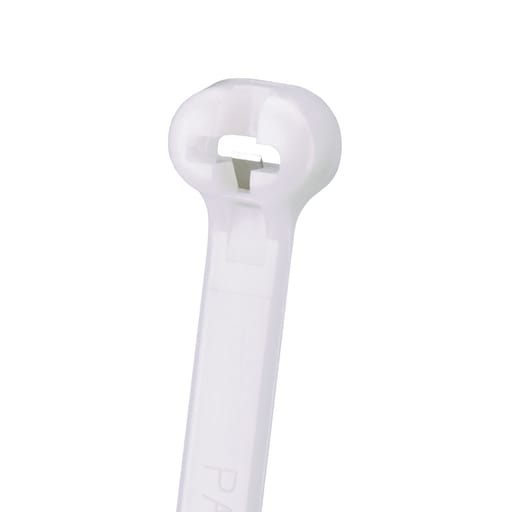 Panduit Corp - Panduit BT3S-C Cable Tie, Metal Barb, 12.0"L (305mm), Standard, Nylon, Natural