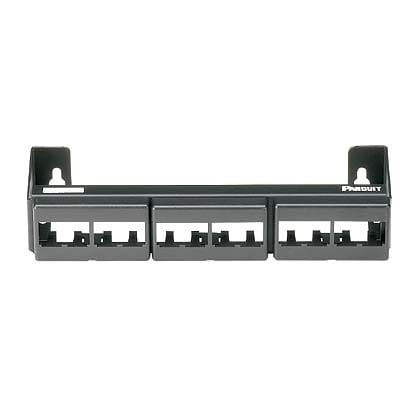 Panduit Corp - Panduit CWPP12WBL , Wall Mount, Patch Panel, 12 Port, Blackack