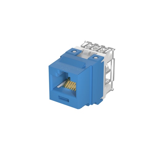 Panduit Corp - Panduit NK688MBU-Q UTP RJ45 Cat 6 Punchdown Keystone Jack Module, Blue