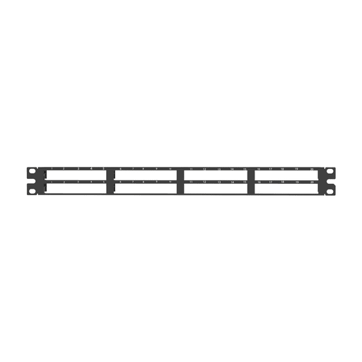 Panduit Corp - Panduit QSP48HDBL Shielded Patch Panel, 48 Port, 1 RU, Black