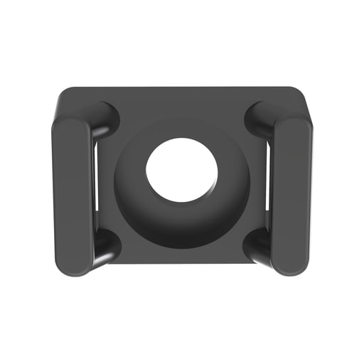 Panduit Corp - Panduit SGTM3S10-C0 Cable Tie Mount, Black, Supergrip, UV PA 6.6, Screw, #10