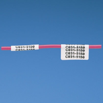 Panduit Corp - Panduit N050X075CBC 0.75 x 0.5 Inch White Vinyl Cloth Non-Laminated Label Cassette