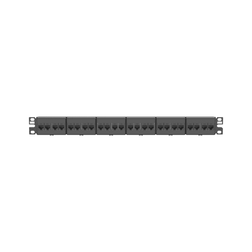 Panduit Corp - Panduit CP245E88BLY Cat 5e Coupler Patch Panel, 24 Ports, 1 RU, Black