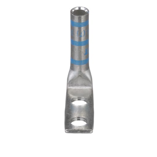 Panduit Corp - Panduit LCC6-14AF-L Pan-Lug™ Copper 2 Hole Straight Tongue Compression Lug