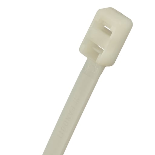 Panduit Corp - Panduit PLB3S-M Double Loop Tie, 11.8"L (300mm), Standard, Nylon, Natural