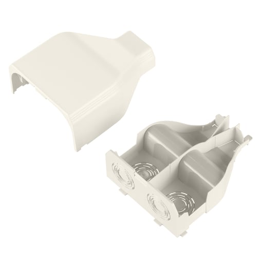 Panduit Corp - Panduit T45EEWH Surface Raceway, T-45 Entrance End, White