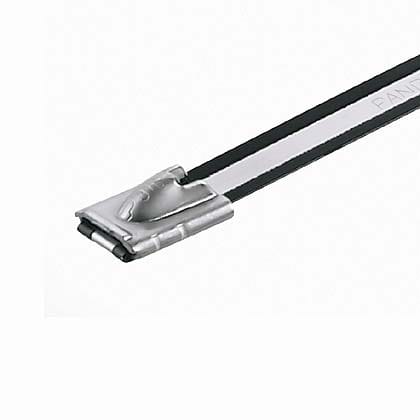 Panduit Corp - Panduit MLTC8H-LP316 MLT Tie, 316 SS, Selectively Coated, Heavy, 26.8" (679mm), .010" (.25mm) thk