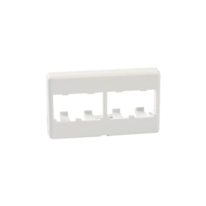 Panduit Corp - Panduit CFFP4WH Furniture Faceplate, Standard Opening, 4 port, White