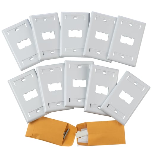 Panduit Corp - PAN CFPL2WH-X Faceplate, Single Gan