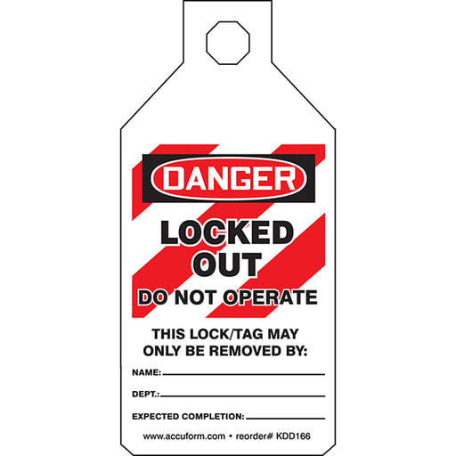 Panduit Corp - Panduit PSL-1019 Lockout Tab Tag