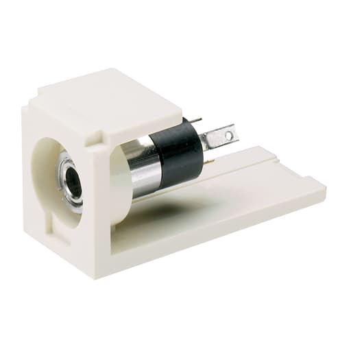 Panduit Corp - Panduit CM35MSSWH Panduit Stereo Connector Module, 3.5MM, White