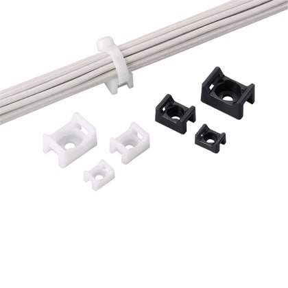 Panduit Corp - Panduit TM1S6-C0 Cable Tie Mount, .32" (8.1mm)W, #6 Screw (M3), Weather Resistant Nylon