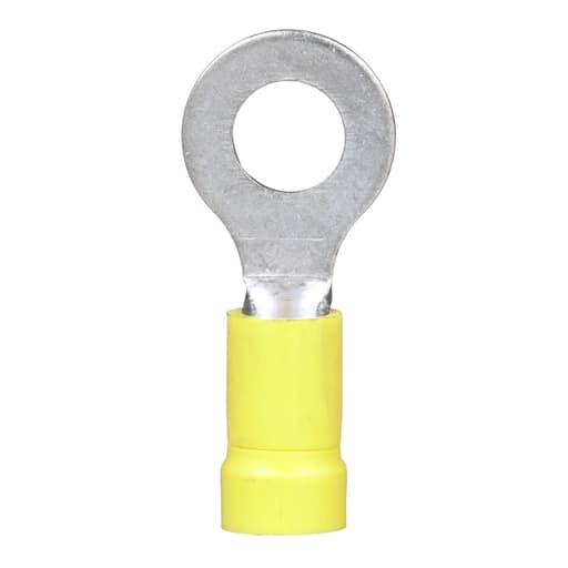 Panduit Corp - Panduit PV10-14R-L Vinyl Insulated Ring Terminal - #12-10, 1/4"bolt