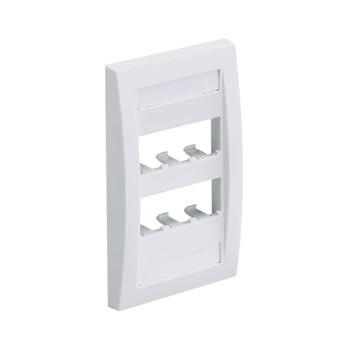Panduit Corp - Panduit CFPE6IWY Executive, Faceplate, 6 Port, Off White