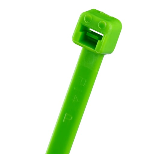 Panduit Corp - Panduit PLT3S-M55 Cable Tie, Fluor Green, PA6.6, 11.5"L, 50lb, PK1000