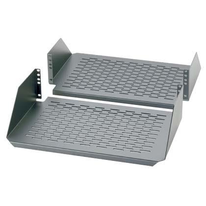Panduit Corp - Panduit SRM19CMV3 Rack Mount Vented Cantilevered Shelf, 3 RU, Aluminum, Blackack