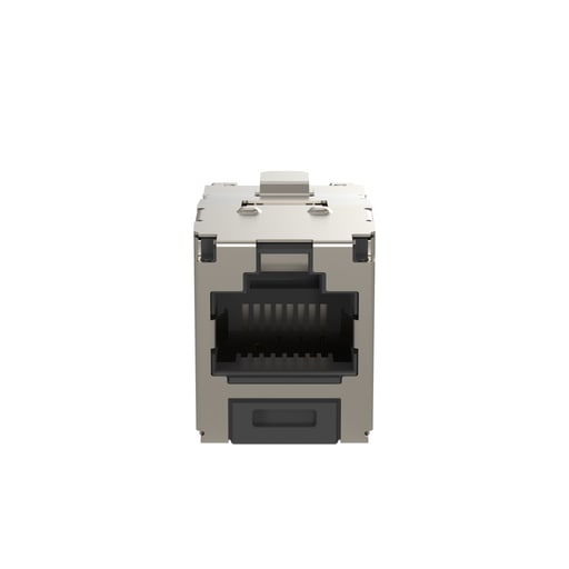 Panduit Corp - Panduit CJS688TGY Shielded RJ45 Cat 6 TG Jack Module, Black