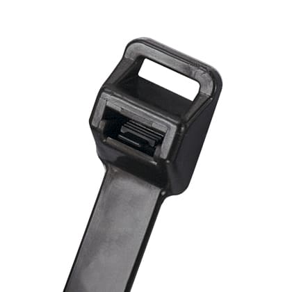 Panduit Corp - Panduit PRT5EH-C0 Cable Tie, Releasable, 20.1"L (511mm), Extra-Heavy, Weather Resistant, Black