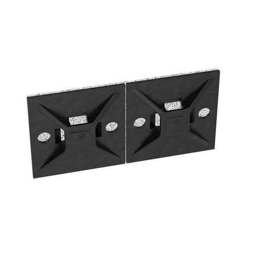 Panduit Corp - Panduit ABM112-AT-C0 Cable Tie Mount, Hi Temp Adh., 1.12"x1.12" (28.5mm x 28.5mm), WRBL