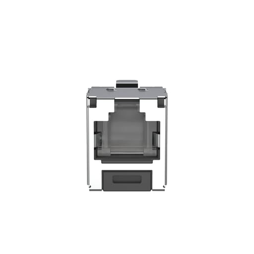Panduit Corp - Panduit CJSH6X88TGY Shielded RJ45 Cat 6A Shuttered Jack Module, Black