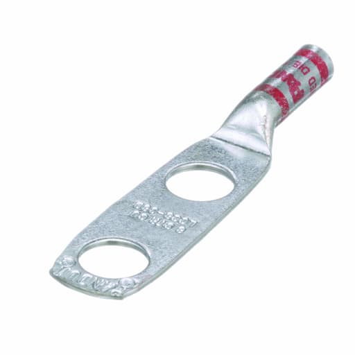 Panduit Corp - Panduit LCC8-38D-L Pan-Lug™ Copper 2 Hole Straight Tongue Compression Lug