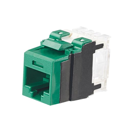 Panduit Corp - Panduit NK6X88MGR NetKey Cat 6A Punchdown Jack, Green