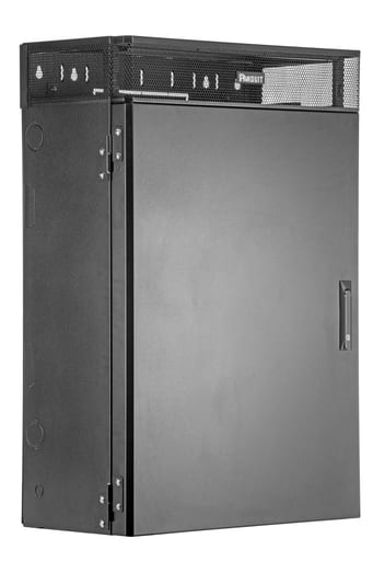 Panduit Corp - Panduit WME6BL Verticalical Wall Mount Enclosure, 6RU, Black