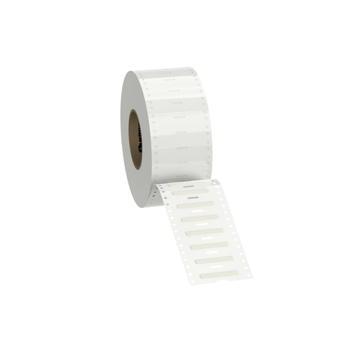 Panduit Corp - Panduit H100X034H1T-B 1 x 0.34 Inch 18 to 12 AWG White Polyolefin Heat Shrink Label