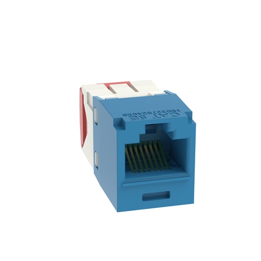 Panduit Corp - Panduit CJ5E88TGBU UTP RJ45 Cat 5e TG Jack Module, Blackue