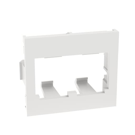 Panduit Corp - Panduit CHF2WH-X , Modular Insert, Flat, 1/2 size, 2 port, White